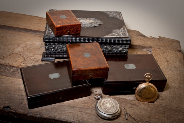 Antique Pocket Watch Presentation Cases