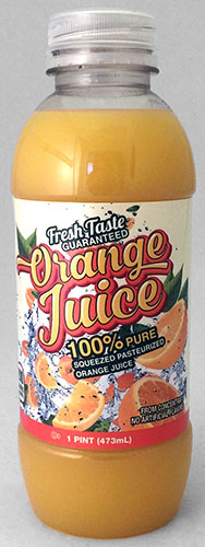 Orange Juice Bottle 01 - 16 oz