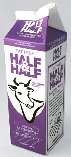 Half & Half - Carton - Quart