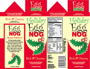 Egg Nog Carton - Quart