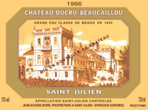 Chateau Ducru - 1986
