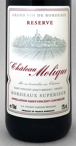 Chateau Molique - Reserve Bordeaux