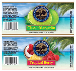 Wine Coolers - Margarita and Tropical Berry