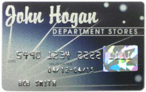 John Hogan Department Store Card