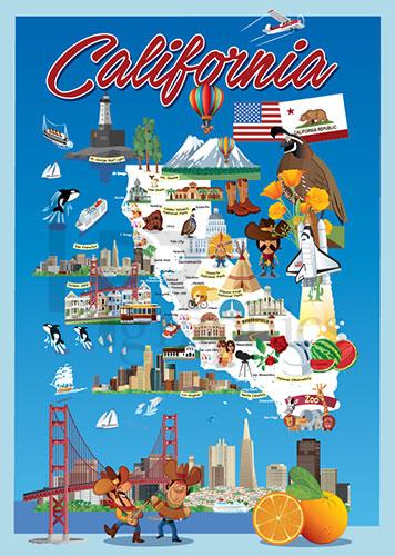 Postcard - California