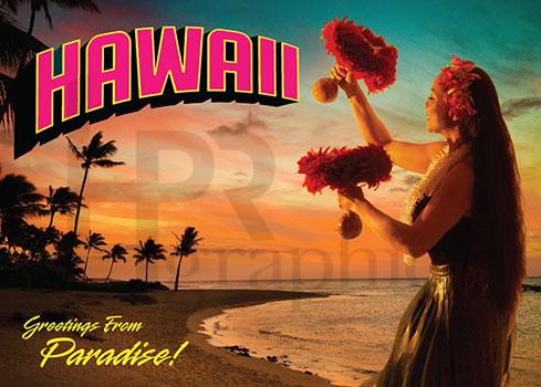 Postcard - Hawaii - Greetings