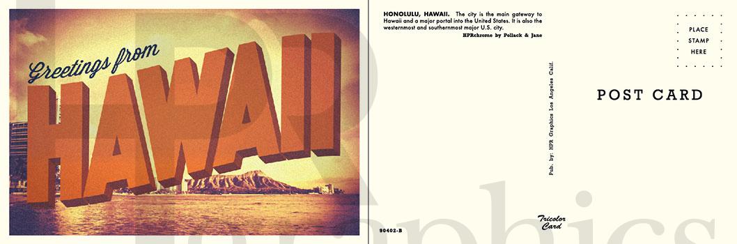Postcard - Hawaii - Vintage - Greetings
