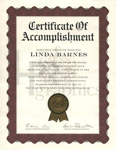 Certificate of Accomplishment