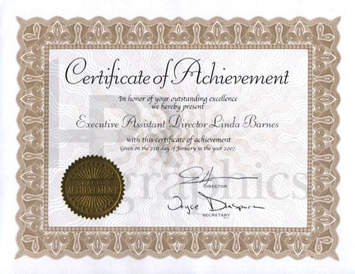 Certificate of Achievement 02