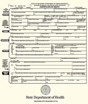 Death Certificate 01