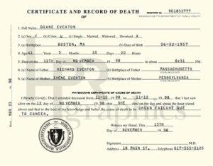 Death Certificate 02
