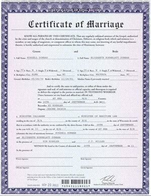 Marriage Certificate 03