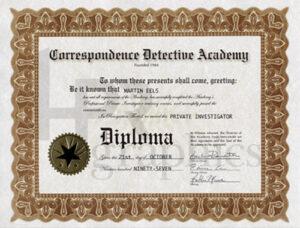 Detective Academy Diploma