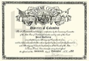 State Bar Certificate