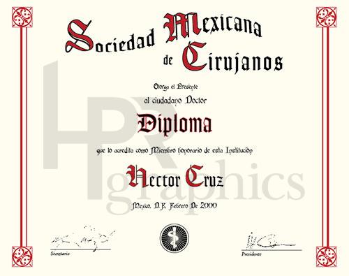 Medical Certificate - Spanish 01