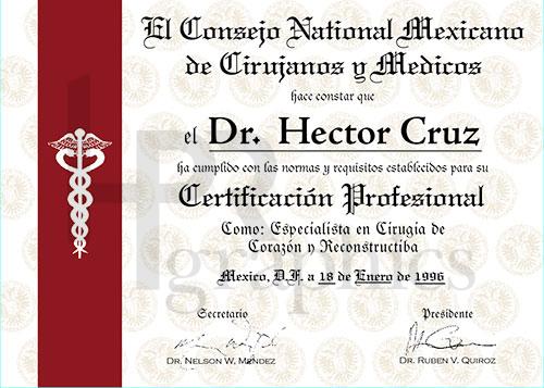 Medical Certificate - Spanish 03