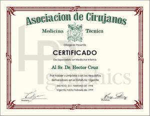 Medical Certificate - Spanish 06