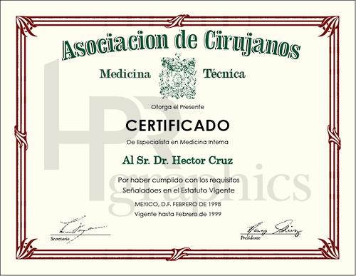 Medical Certificate - Spanish 06
