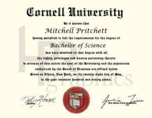 Cornell University Diploma