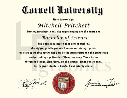 Cornell University Diploma