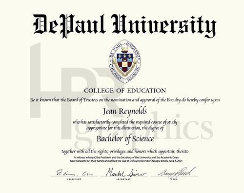DePaul University Diploma