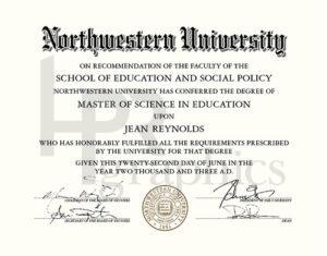 Northwestern University Diploma