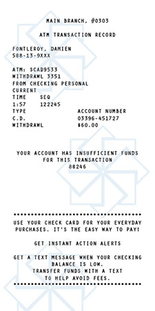 Receipt - ATM - 2
