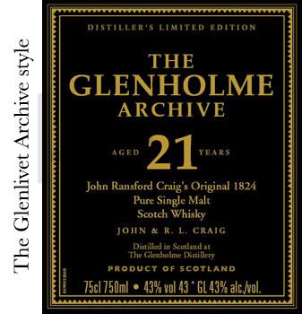 Glenholme Archive 21 Single Malt Scotch - Glenlivet Archive Look-Alike