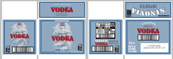 Sinovia Polish Vodka - Case