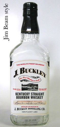 J Buckley Kentucky Bourbon- Jim Beam Look-Alike