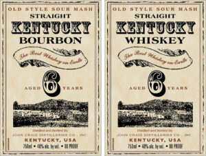 Kentucky Straight Whiskey and Bourbon - 6 Year