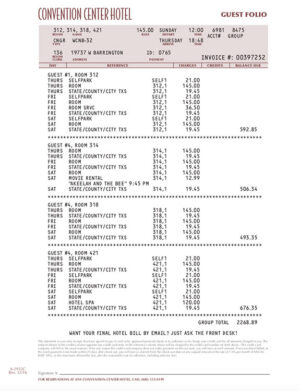Hotel - Bill