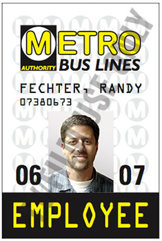 Bus Lines Staff Photo ID