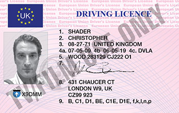 Driver's License - International - United Kingdom - OLDER FORMAT