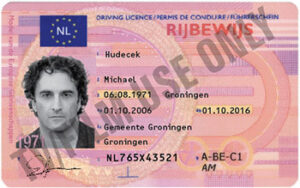 Driver's License - International - Netherlands - OLDER FORMAT