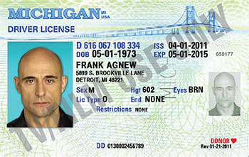 Driver's License - MI - OLDER FORMAT