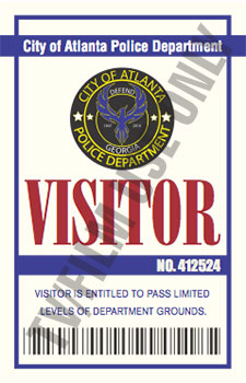 Police ID - Atlanta - Visitor