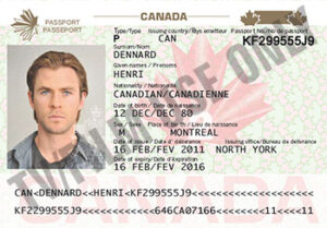 Passport Photo Page - Canada