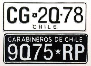 License Plate - Foreign - Chile