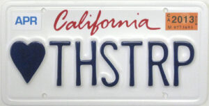 License Plate - USA - California - Vanity