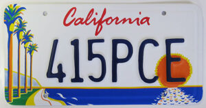 License Plate - USA - California - Arts