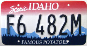 License Plate - USA - Idaho