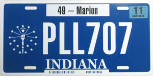 License Plate - USA - Indiana - Flat Metal
