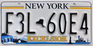 License Plate - USA - New York - 2020