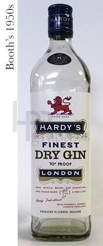 Liquor - Hardys Gin - 1950s