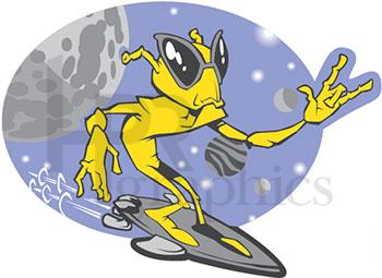 Alien Sticker