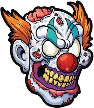 Clown Sticker
