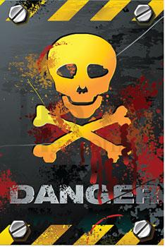 Danger Sticker