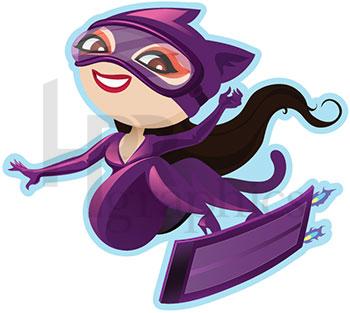 Hero Girl Sticker