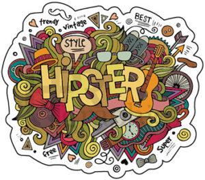 Hipster Sticker